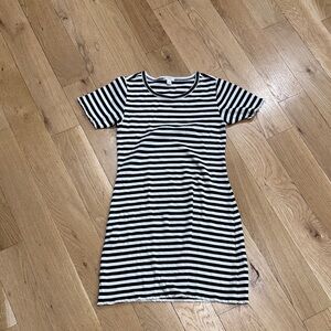 Crewcuts Black and White Striped Mini Dress